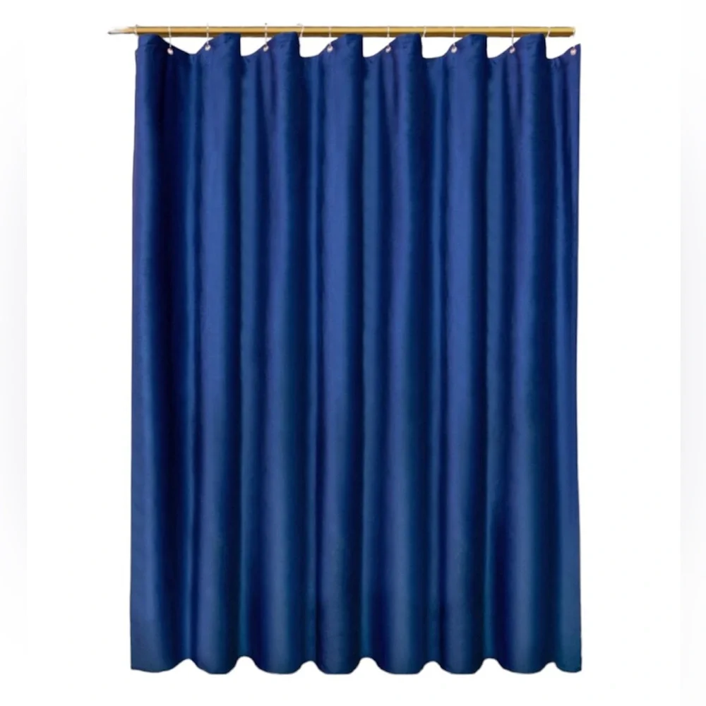NWOT Blue velvet shower curtain